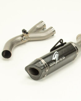 Carbon Fiber Slip On Exhaust w/ Link Pipe