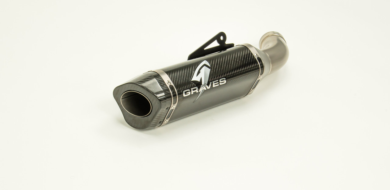 Carbon Fiber Slip On Exhaust w/ Link Pipe - Image 3