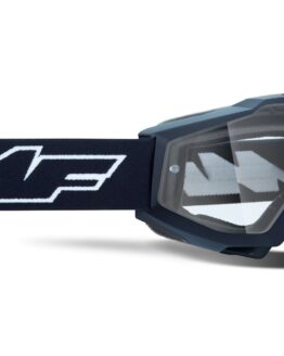 FMF Youth PowerBomb Goggles Rocket Black w/ Clear Lens