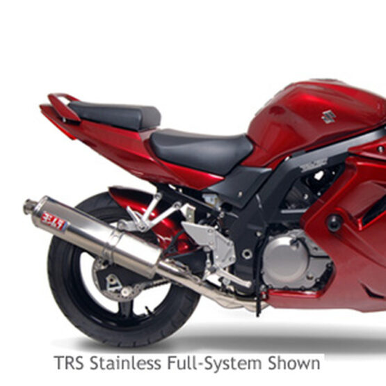 Yoshimura TRS Stainless Slip-On Exhaust Silver Fits 04-10 Suzuki SV650/S/SF