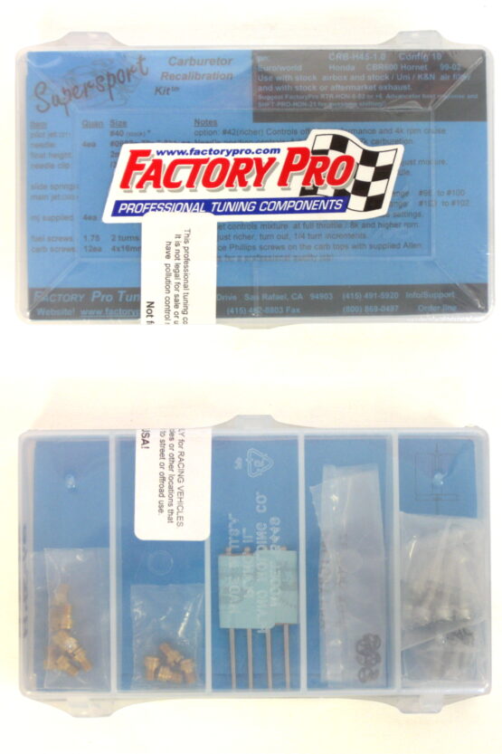 Factory Pro Carb Jet Kit 1.0 Fits 1998-2002 Honda CB600F Hornet - Image 2