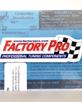 Factory Pro Carburetor Jet Kit 1.0 LBFS Fits 03-09 Honda VTX1300