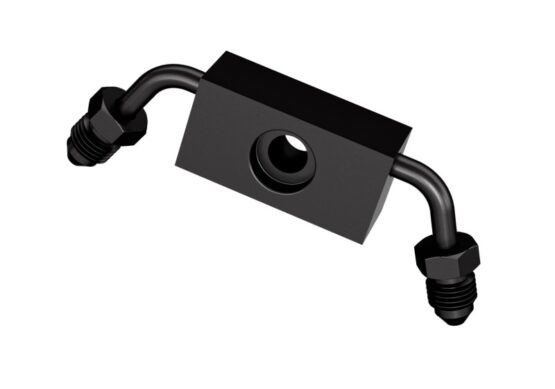 Goodridge Front ABS Brake Line Router Black For Harley Dyna Models - Image 2
