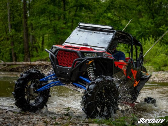 SuperATV High Clearance Front Upper A-Arms Velocity Blue For RZR XP 1000 - Image 2
