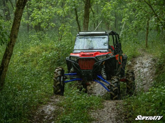 SuperATV High Clearance Front Upper A-Arms Velocity Blue For RZR XP 1000 - Image 3