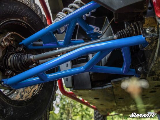 SuperATV High Clearance Front Upper A-Arms Velocity Blue For RZR XP 1000 - Image 7
