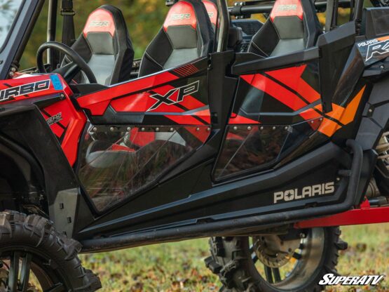 SuperATV Clear Lower Doors Polycarbonate Fits 14-21 Polaris RZR 4 XP 1000 - Image 5