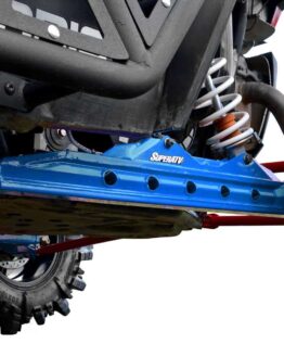 SuperATV Extended Rear Trailing Arms Velocity Blue Fits 14-21 RZR XP 1000