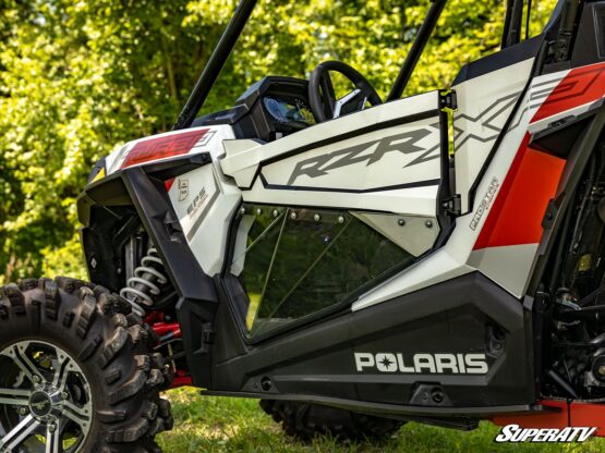 SuperATV Clear Lower Doors Polycarbonate Fits 18-20 RZR XP Turbo S - Image 2