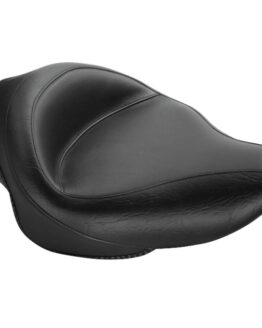 Vintage Smooth Vinyl Solo Seat - Black