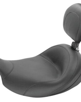 Wide Smooth Naugahyde Solo Seat w/Backrest