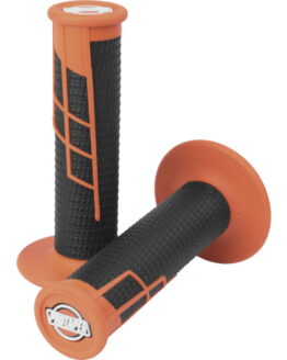 Clamp On 1/2 Waffle Grip System - Orange & Black