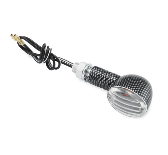Mini Stalk Marker Light Round - Clear Lens - Carbon Housing - Image 2