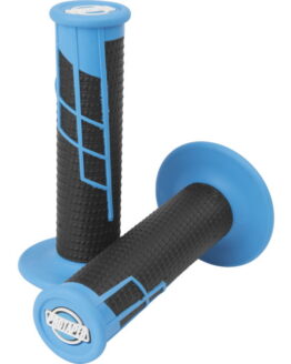 Clamp On 1/2 Waffle Grip System - Neon Blue & Black