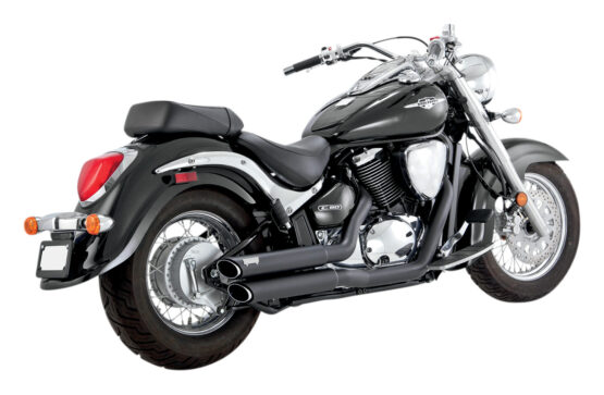 Twin Slash Staggered Black Full Exhaust - Image 2