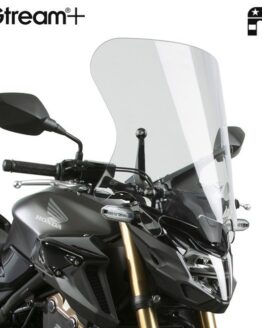 National Cycle VStream+ Mid Windshield Light Smoke Fits 19+ Honda CB500F