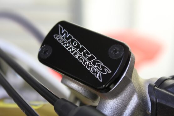 Works Connection Black Front Brake Cap Anodized Fits Most Honda MX & 19-20 KX450