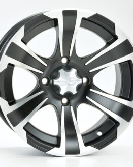 SS312 BLACK WHEEL 14X6 4/137 4+2 10MM BOLT HOLES