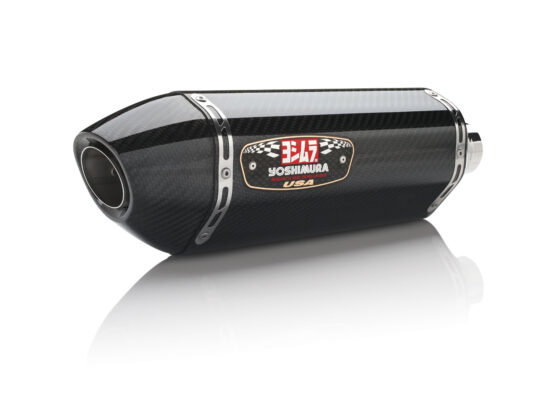 Yoshimura R77 Carbon Fiber Slip-On Exhaust Black Fits 11-24 GSXR600/750