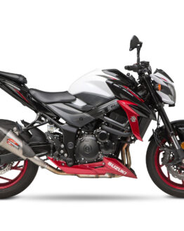 Yoshimura AT2 Stainless Slip-On Exhaust Silver Fits 18-21 Suzuki GSX-S750/Z