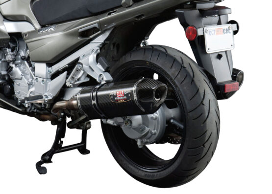 Yoshimura R77 Carbon Fiber Dual Slip-On Exhaust Black Fits 13-20 FJR1300 - Image 4