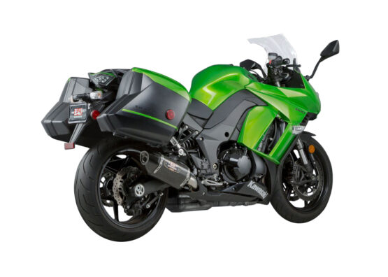 Yoshimura R77 Carbon Fiber Dual Slip-On Exhaust Black Fits 14-16 Ninja 1000 - Image 2